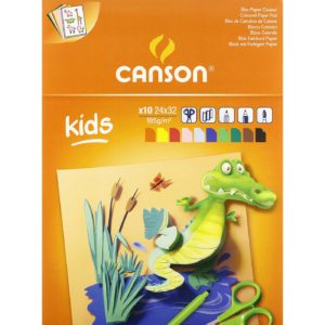 Bloc de cartulinas de colores A4+ Kids Canson