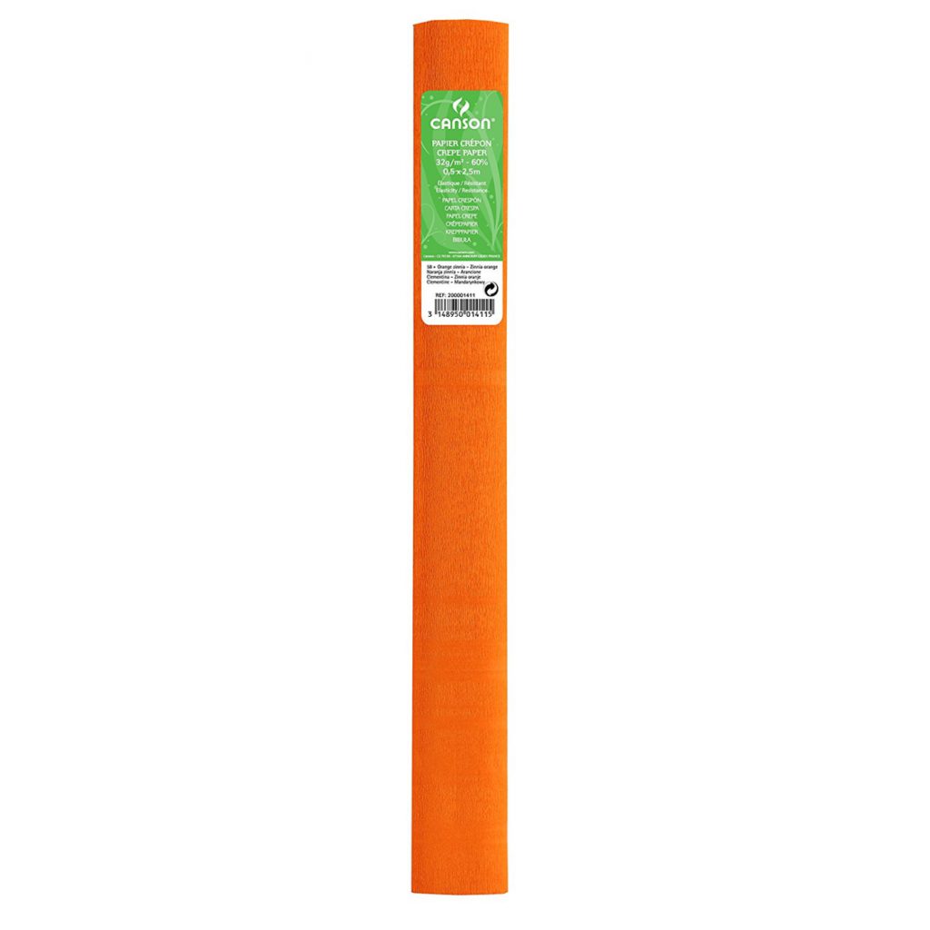 Papel crespón estándar 40gr NARANJA ZINNIA CANSON