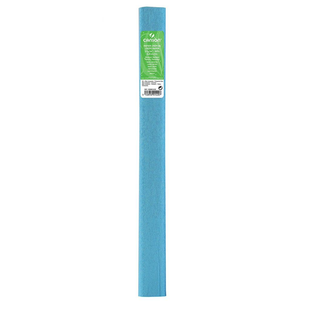 Papel crespón estándar 40gr TURQUESA CANSON