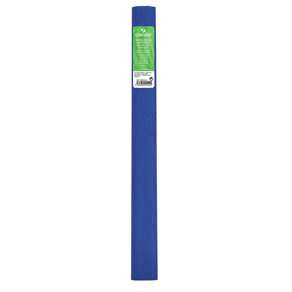 Papel crespón estándar 40gr AZUL EXÓTICO CANSON