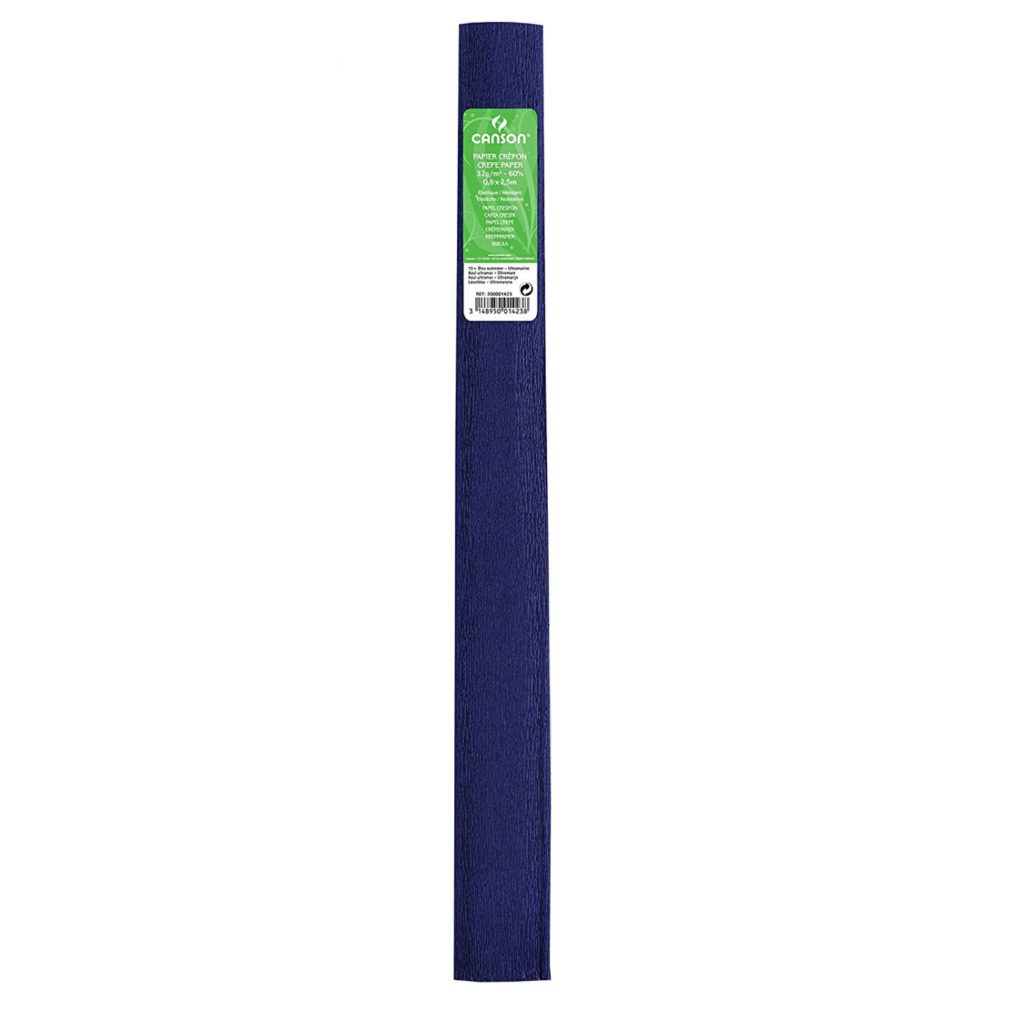 Papel crespón estándar 40gr AZUL ULTRAMAR CANSON