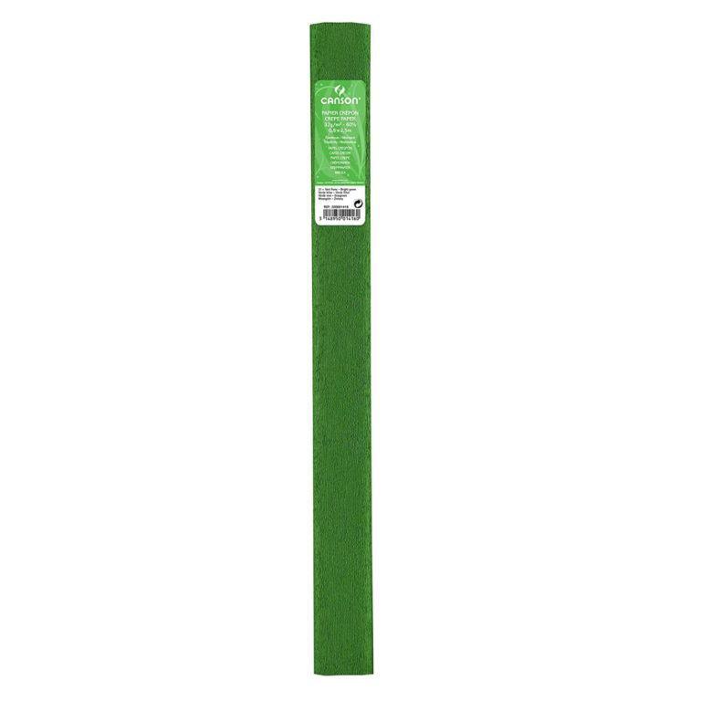 Papel crespón estándar 40gr VERDE BILLAR CANSON