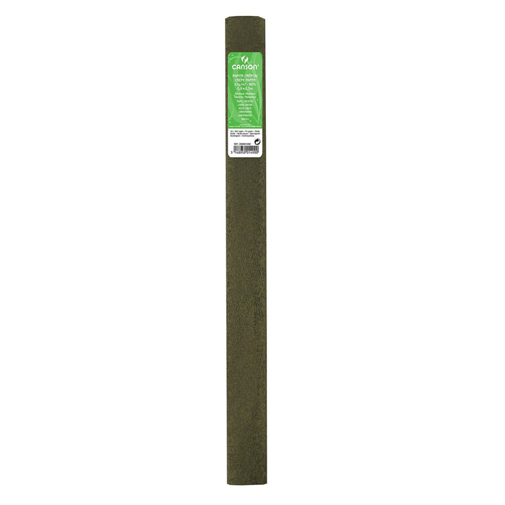 Papel crespón estándar 40gr VERDE CANSON