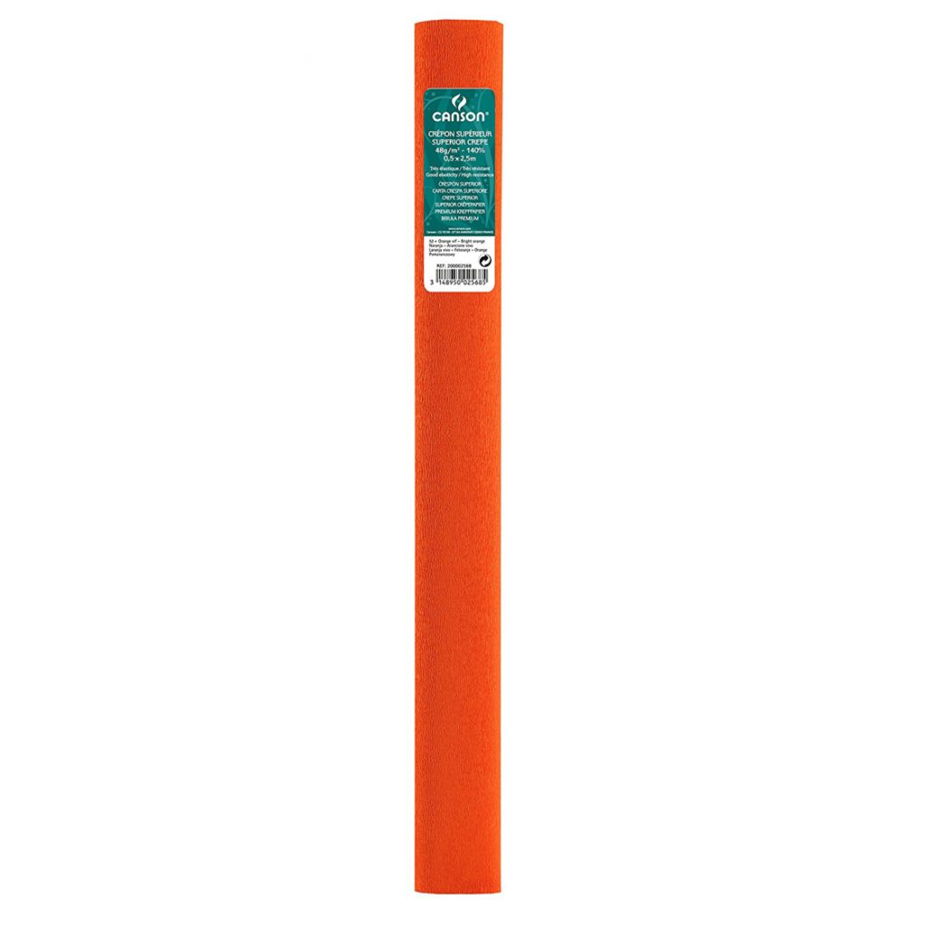 Papel crespón superior 60gr NARANJA VIVO CANSON
