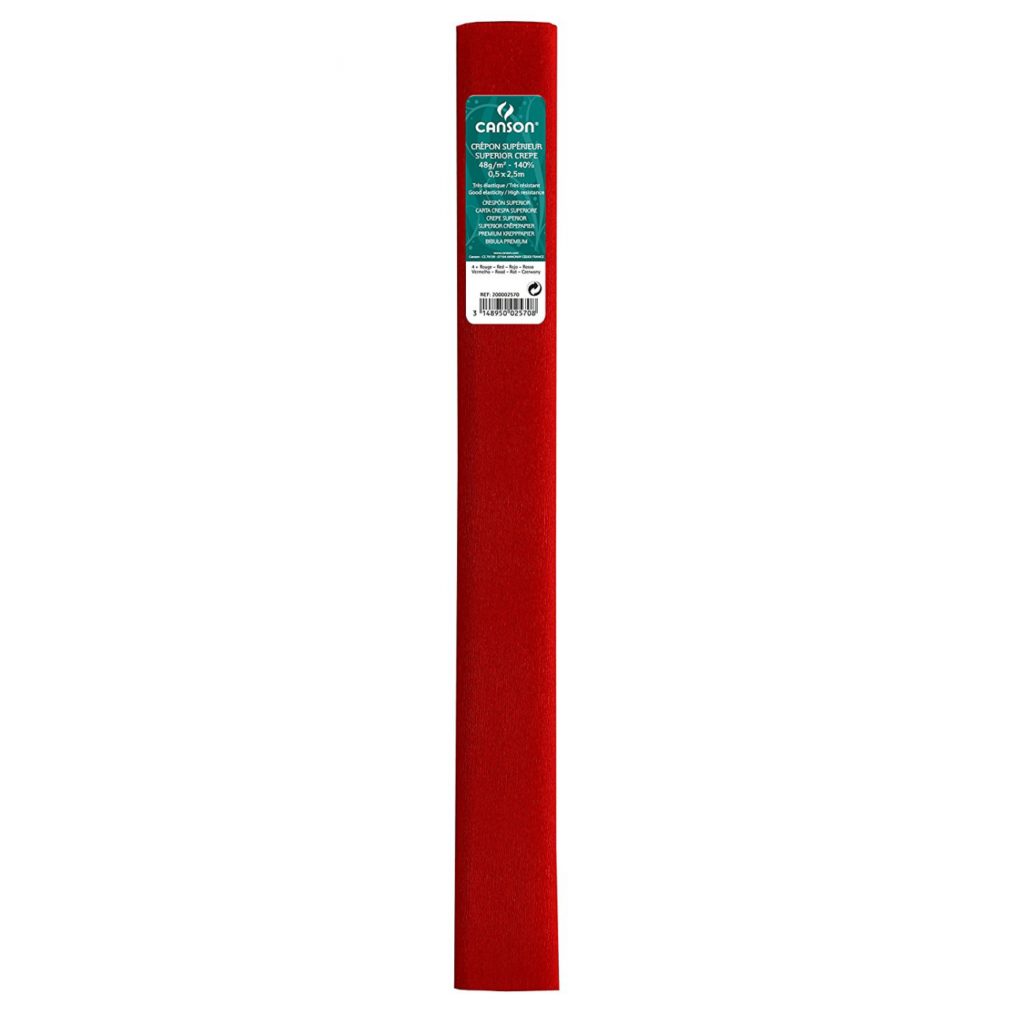 Papel crespón superior 60gr ROJO CANSON