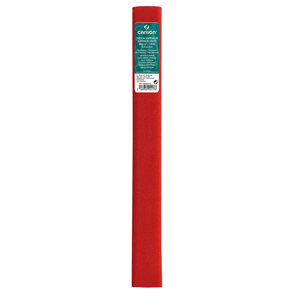 Papel crespón superior 60gr ROJO VIVO CANSON