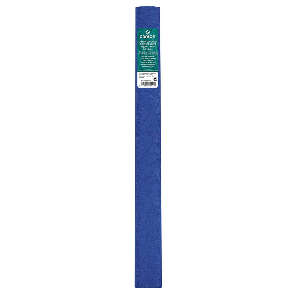 Papel crespón superior 60gr AZUL EXOTICO CANSON