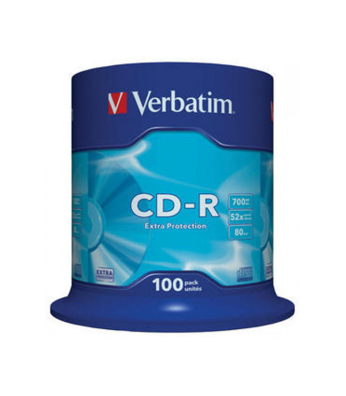 Bobina de 100 CD-R 700MB VERBATIM