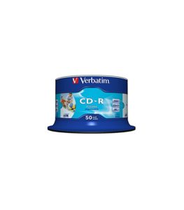Bobina de 50 CD-R imprimibles VERBATIM
