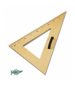 Cartabón de plástico para pizarra de 60º/50cm FAIBO