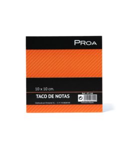 Taco de notas encolado 10x10 PROA