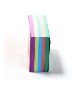 Taco de notas de colores encolado 10x10 PROA