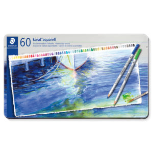 STAEDTLER - Lápices acuarelables de 60 colores karat aquarell