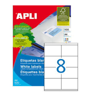 APLI - Caja Etiquetas - 100 Hojas - 105,0X 70,0