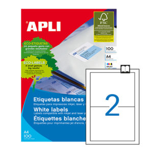 APLI - Caja Etiquetas - 100 Hojas - 175,0X135,0