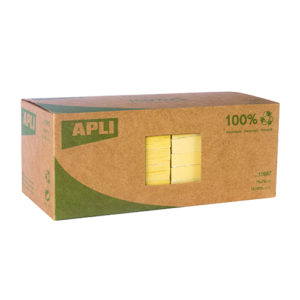 APLI - NOTAS ADHESIVAS CLASSIC - 75x75 mm - 12 bloc - 100 hojas