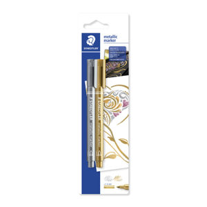 STAEDTLER - 2 rotuladores metálicos