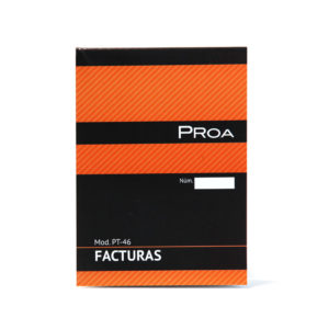 PROA -  TALONARIO FACTURAS 1/8 - Natural