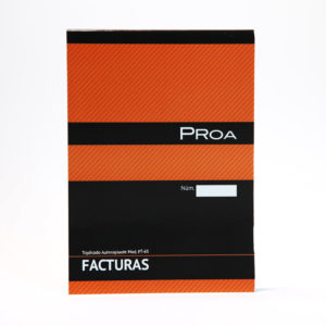 PROA -  TALONARIO FACTURAS 1/4 - Triplicado