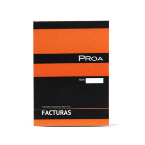 PROA -  TALONARIO FACTURAS 1/8 - Duplicado