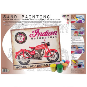 ARENART - Pintura con arena - Indian motorcycle