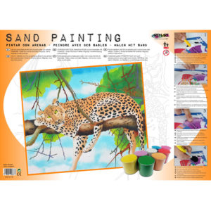 ARENART - Pintura con arena - Leopardo