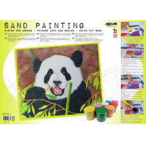 ARENART - Pintura con arena - Oso Panda
