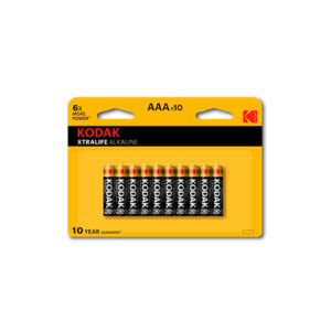KODAK - Pilas alcalinas XtraLife AAA - LR3 - pack 10