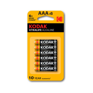 KODAK - Pilas alcalinas XtraLife AAA - LR3 - pack 6